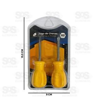 Kit De Chaves Fenda/Philips 2 Polegadas BAR-316001-19