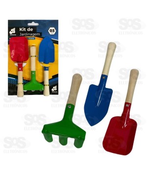 Kit Jardinagem 3 Peças Barcelona BAR-333001