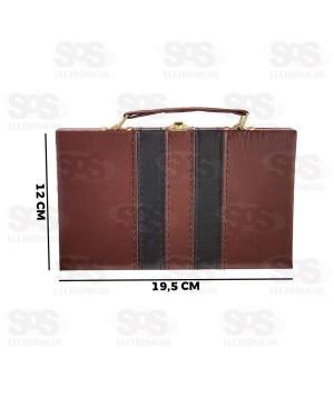 Dominó Com Maleta 28 Peças Lisas Clássico MAX-79222-6