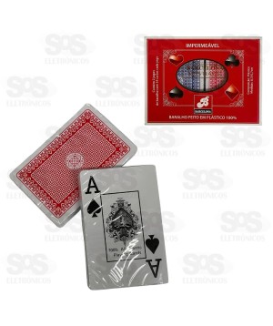 Baralho Com 2 Maços 54 Cartas Plástico BAR-69087