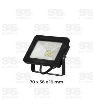 Refletor Eco Quadrado LED Branco 10W Black+Decker BDR1-10800