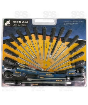 Kit De Chaves 22 Peças BAR-58326