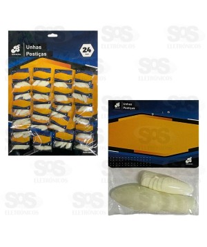 Kit Unhas Postiças Bailarina 24 Unidades BAR-712014-1