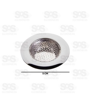 Ralo De Aço Inox Para Pia 5cm BAR-218001-25