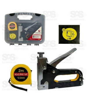 Grampeador Profissional Com Trena BAR-317001-22