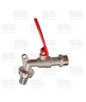 Torneira de Metal Com Cadeado 3/4 Polegadas BAR-218004-8