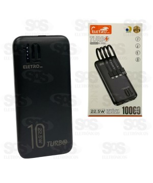 Carga Extra 10.000mAh 4 Interfaces Eletromex EL-2953