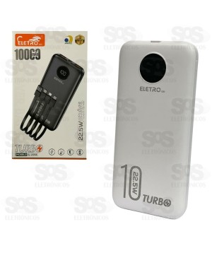 Carga Extra 10.000mAh 4 Interfaces Eletromex EL-2956