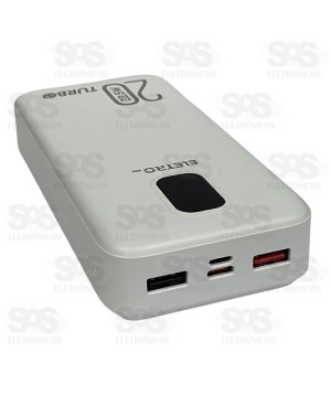 Carga Extra 20.000mAh 4 Interfaces Eletromex EL-2959
