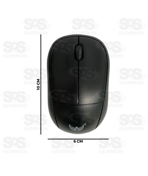 Mouse Óptico Sem Fio 4 Botões Altomex AL-9502