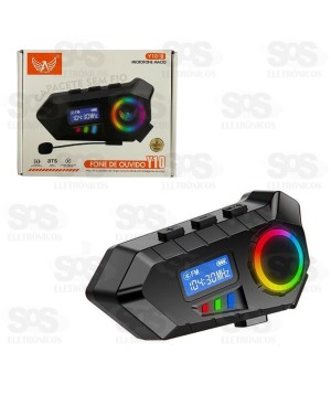 Intercomunicador Fone e Microfone Sem Fio Para Capacete Altomex Y10B