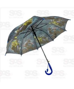 Guarda Chuva Infantil Automático Com Apito Altomex AJ-3404