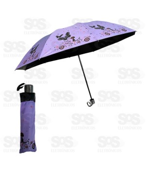 Guarda Chuva Poliéster Estampado 120CM Altomex AJ-3425
