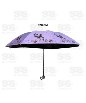 Guarda Chuva Poliéster Estampado 120CM Altomex AJ-3425