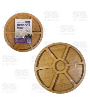 Tábua Para Petiscos 7 Divisórias MDF Top Útil TOP2105