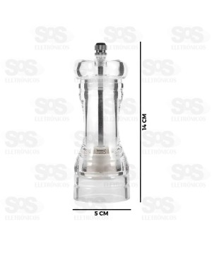 Moedor de Tempero Manual Acrílico Top Útil TOP2019