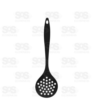 Escumadeira de Silicone Rígida 30cm Top Util Top0709