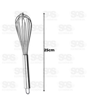 Batedor Manual Fouet 25cm Top Útil TOP0757