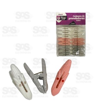 Conjunto 16 Prendedores De Plástico Top Útil TOP0749