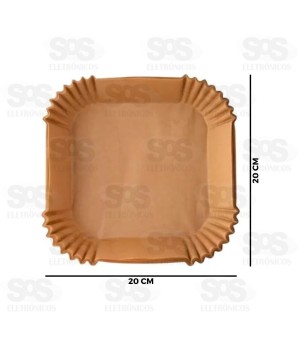Kit Forma Descartável Para Air Fryer 50 Unidades 20x4,5CM TOP1946