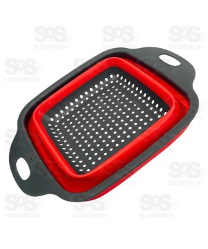 Escorredor Retrátil Emborrachado 28x21,5CM TOP0679