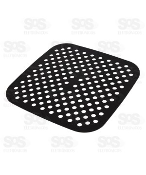 Tapete Protetor Quadrado De Silicone Para Air Fryer 19CM TOP1029