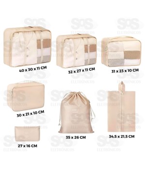 Kit Necessaire 7 Peças Top Útil TOP1721