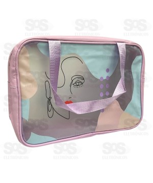 Necessaire de Cetim 30x20CM Top Útil TOP1684