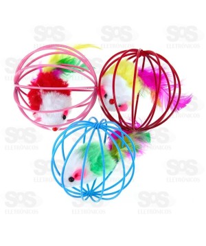 Brinquedo Ratinho na Bolinha TOPET0058