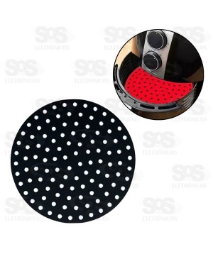 Tapete Protetor De Silicone Para Air Fryer 22,5CM TOP1030
