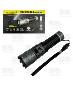 Lanterna LED Sabre de Luz Recarregável B-Max BM-8553