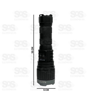 Lanterna Tática LED Recarregável B-Max BM-8555