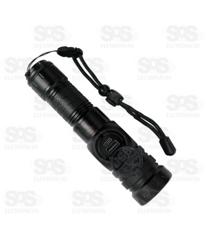 Lanterna LED+COB Magnética Recarregável B-Max BM8557