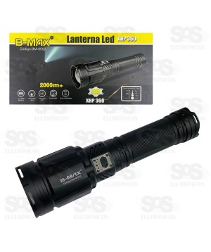Lanterna LED Alta Potência Recarregável B-Max BM-8552