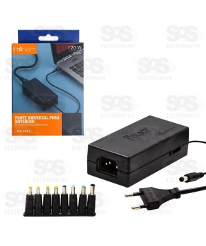 Fonte Universal De Notebook 8 Plugues 120W Inova Prime KV-7007