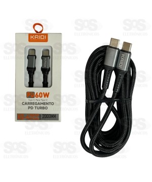Cabo Turbo 60W Type C 2 Metros Kaidi KD-42CC