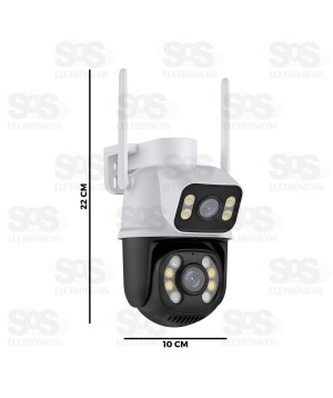 Câmera Dupla De Segurança Inteligente Com Wifi B-Max BM-IP173