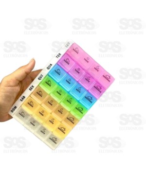 Porta Comprimido 28 Compartimentos B-max BM-F1514