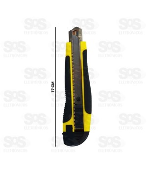 Estilete Largo Emborrachado 18MM B-Tek BT-562