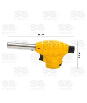 Maçarico Culinário Portátil Recarregável BT-564