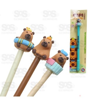 Caneta de Gel  Divertida Capi Mania Polibrinq SCB212