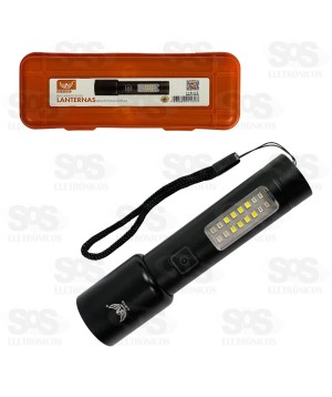 Lanterna LED Com Luz Lateral Recarregável Altomex AL-B1532