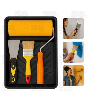 Kit Pintura de Parede 4 Peças B-Tek BT-560