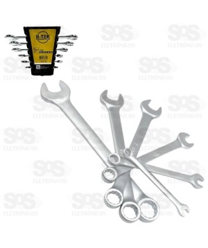 Jogo de Chave Combinada 6 Unidades B-Tek BT-395