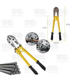 Alicate Tesoura Corta Vergalhão 18 polegadas B-Tek BT-427