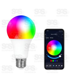 Lâmpada Inteligente E27 RGB 15W 127/220v LK-RGB-TX15W