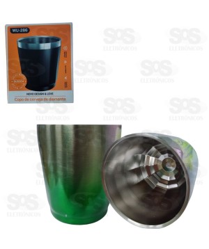 Copo De Cerveja Diamante 260ml Cores Variadas WU-286