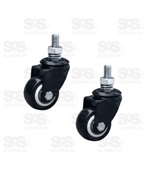 Rodízio Giratório 2 Peças Luatek LWJ-PC1916