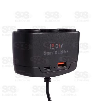 Acendedor De Cigarros Com USB e PD Kapbom KA-C205