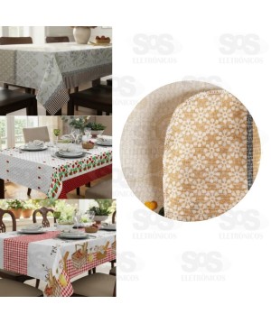Toalha De Mesa Estampada Quadrada 1,40x1,40m Pa Bella Mesa Raner